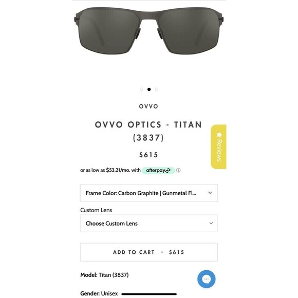 Ovvo Optics Graphite Sunglasses Style Titan 3837 Diamond Like Carbon Excellent - Picture 15 of 16